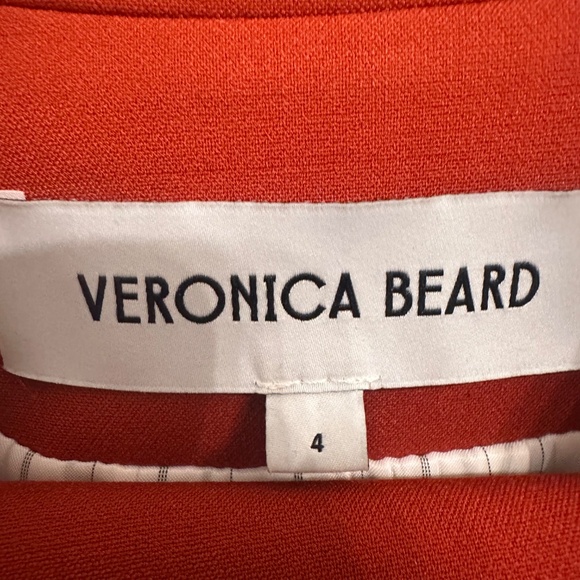 Veronica Beard Dickey Jacket & Renzo Pant Set – Red Size 4 - Picture 4 of 14